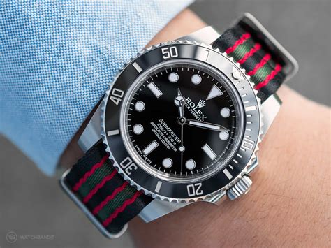 rolex sub on a nato